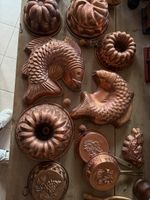 Kupferformen Kuchenformen Gebäckformen Set 9 Stk. antike Dek