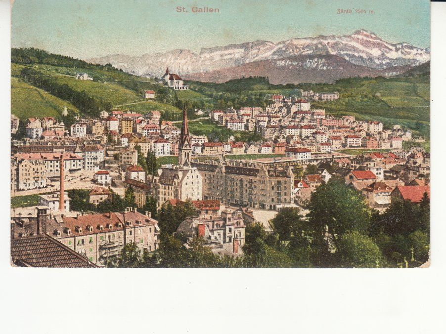 Ansichtskarten: St. Gallen 1909 – Gebraucht aus Bürglen TG von StampGraf