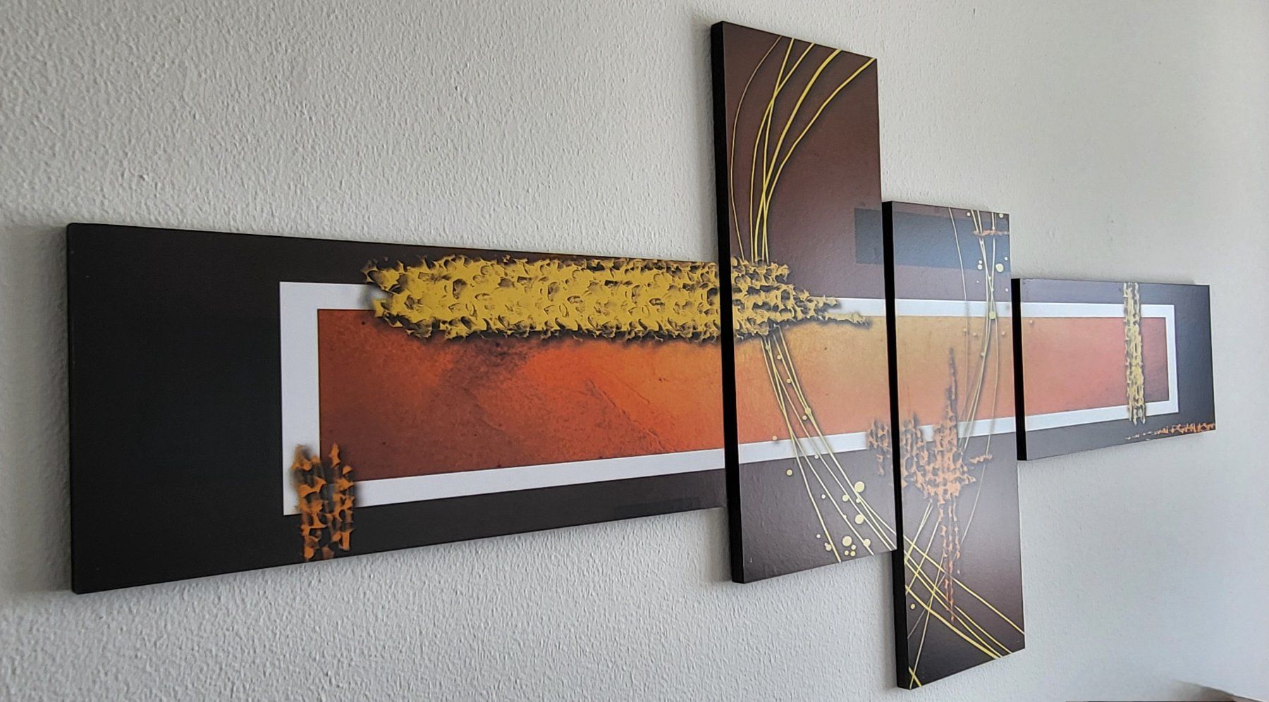 Foto & Immagini: 4-teiliges Wandbild, moderne Kunst – Usato da Adlikon b.Regensdf venduto da YvZi 2