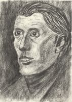 Serie 10 grosse Portrait Zeichnungen