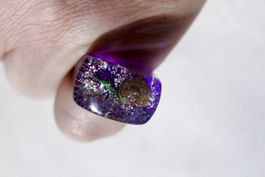 Vintage Space-Age - Ring mit Muschel, Seestern, Seeigel, usw