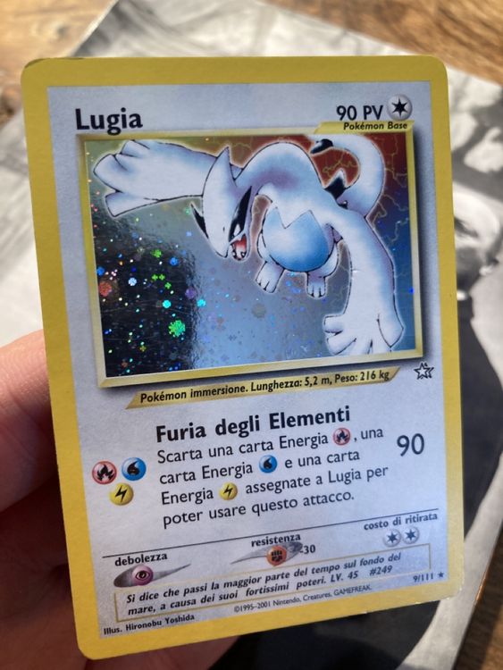 Lugia Neo Genesis Holo Foil Ita Pokémon Card 9 111 