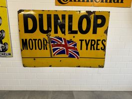 Dunlop Schild Blechtafel Werbeschild Retro Antik