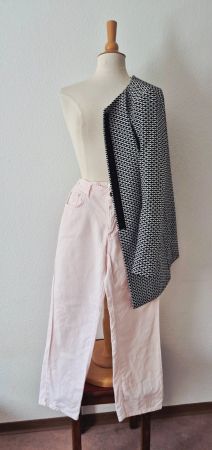JEANS HOSE CLOSED 26 S 36 ROSE , TOP ZU NAVYBOOT MANTEL