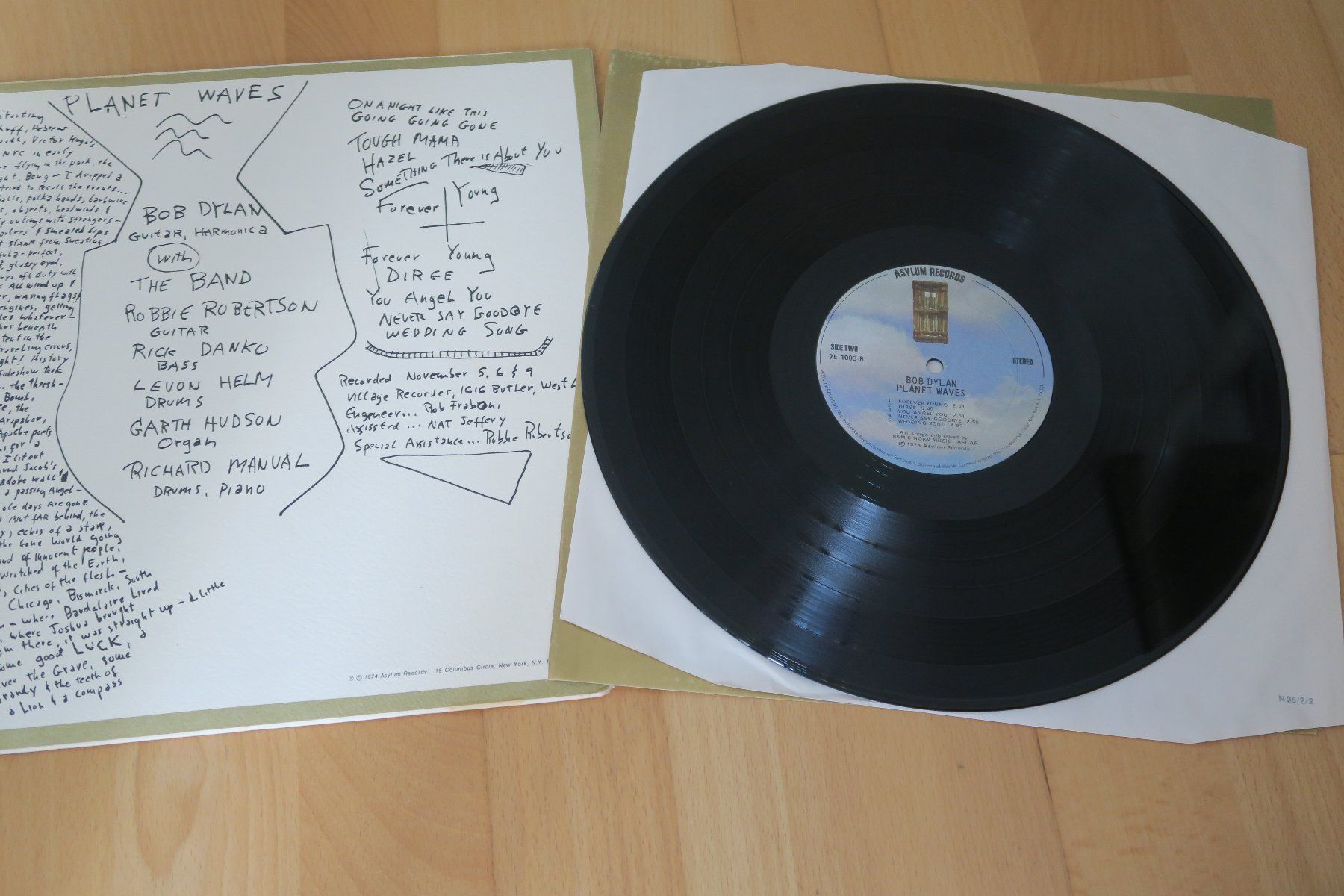 Dischi in vinile: Bob Dylan – Planet Waves – Usato da Thun venduto da Karibu70 3
