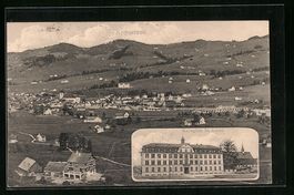 Appenzell, Panorama der Stadt und Kolleg