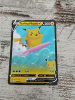 Pokemon Karte Surfing Pikachu V gebraucht guter Zustand