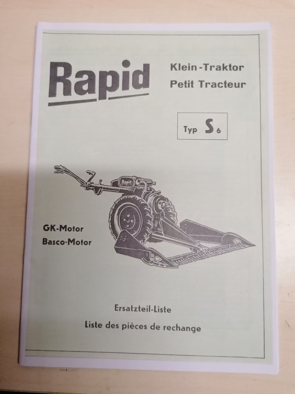 Trattori: Rapid Ersatzteil Liste Basco Motor – Usato da Giswil venduto da Xloopx