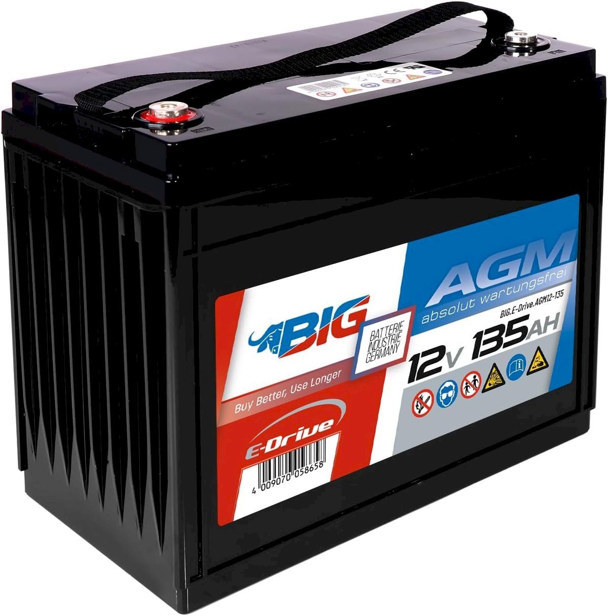 Batterie: BIG E-Drive AGM 12V 135Ah – Nuovo e nell'imballaggio originale da Bottighofen venduto da zaap 1