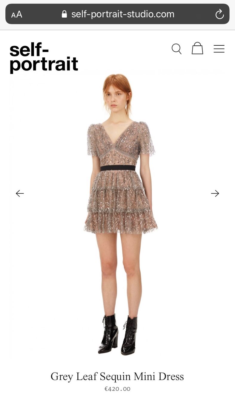 Self-Portrait Kleider: Self-portrait sequin mini dress NEW – Neu und originalverpackt aus Kilchberg ZH von roz_qcj7 4