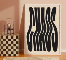 CHAOS Poster Leinwandbild 40x60cm NEU (Rahmenlos)