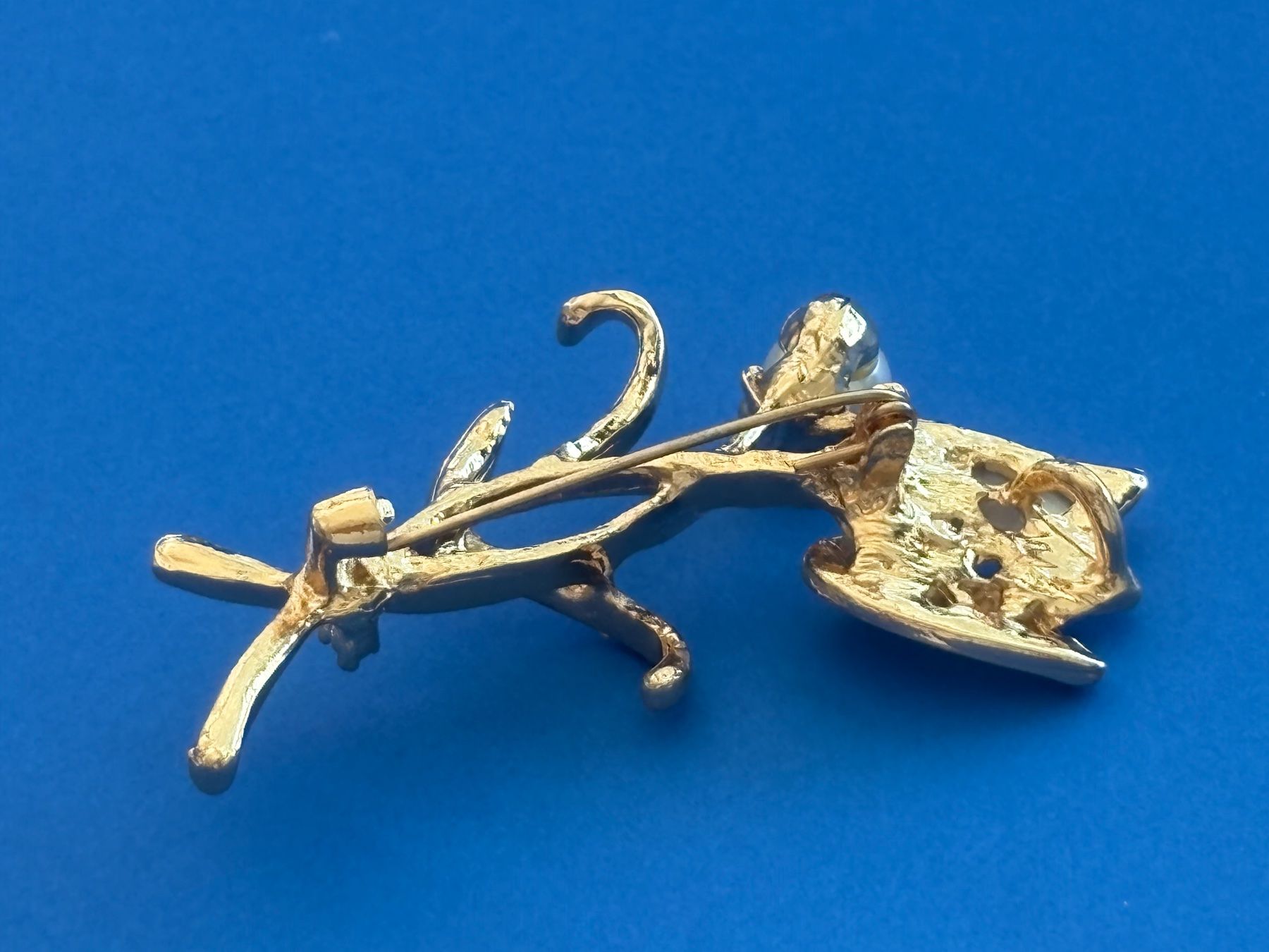 Spille & Fermagli: Luxus Elegante  Brosche mit Kunstperlen Farbe: Gold – Nuovo (secondo la descrizione) da Biel-Bienne venduto da Roserosse13 2