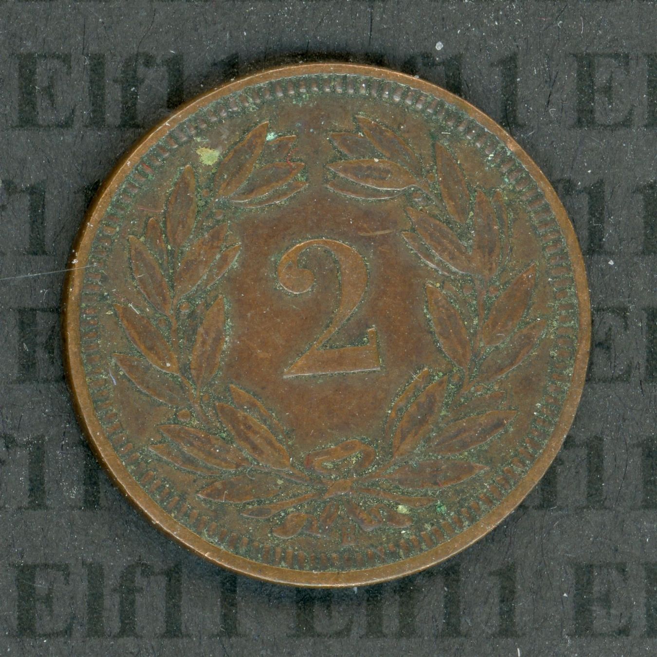 Tutti le monete: CHF___0.02 1903 ss-vz 2 Rappen – Usato da Widnau venduto da Elf11 1