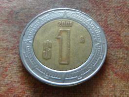MEXIQUE   1  Peso  2001  Amérique-Sud