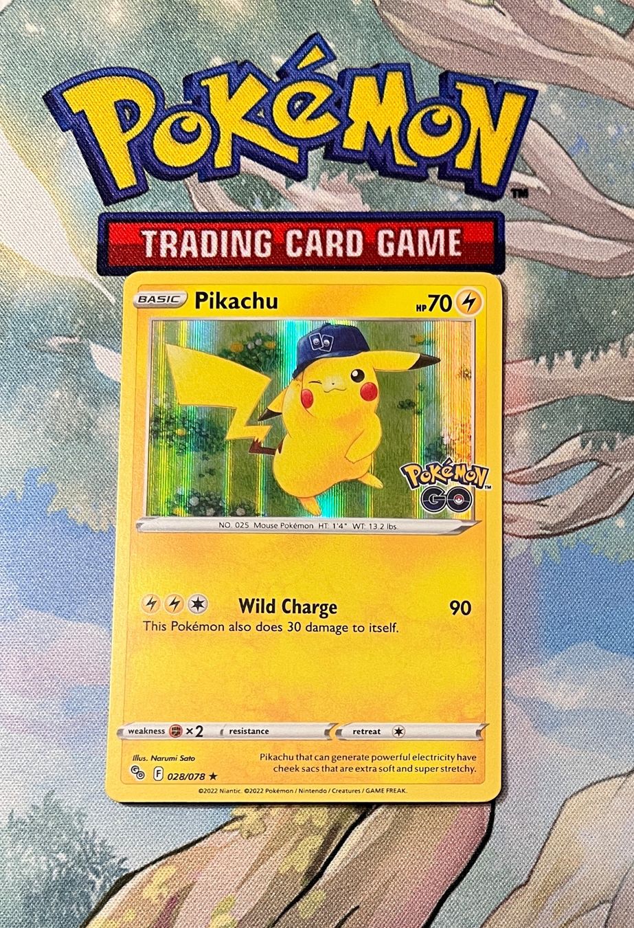 Cartoline: Pikachu Holo  Go 028/078 – Usato da Sempach venduto da R-G