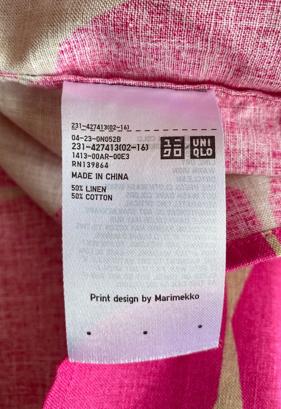 Marimekko Camicette: Marimekko Bluse aus Leinen/Baumwolle Grösse M – Usato da Oberwil BL venduto da Leni-Mischi 4