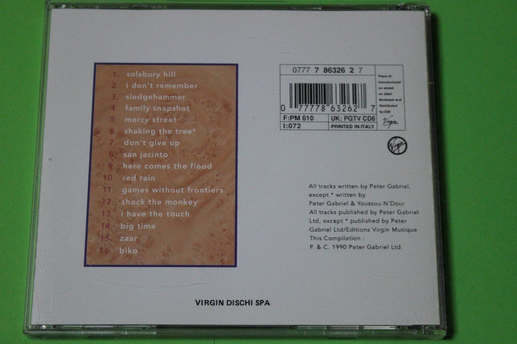 CD: Peter Gabriel - Shaking the Tree (Best of) CD! – Usato da Tübach venduto da JamesStone 2