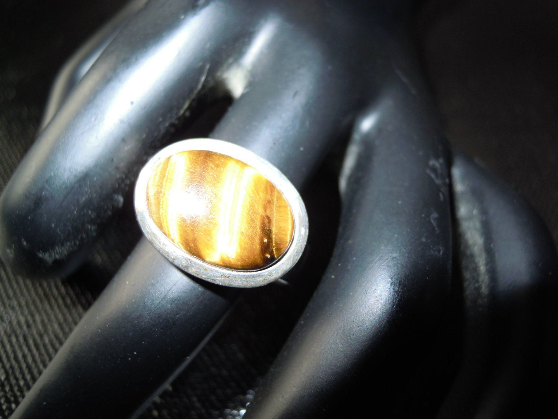 Ringe: Ring Silber/Tigerauge, Durch.55mm (28) – Neu (gemäss Beschreibung) aus Muri b. Bern von Silberqualle 1