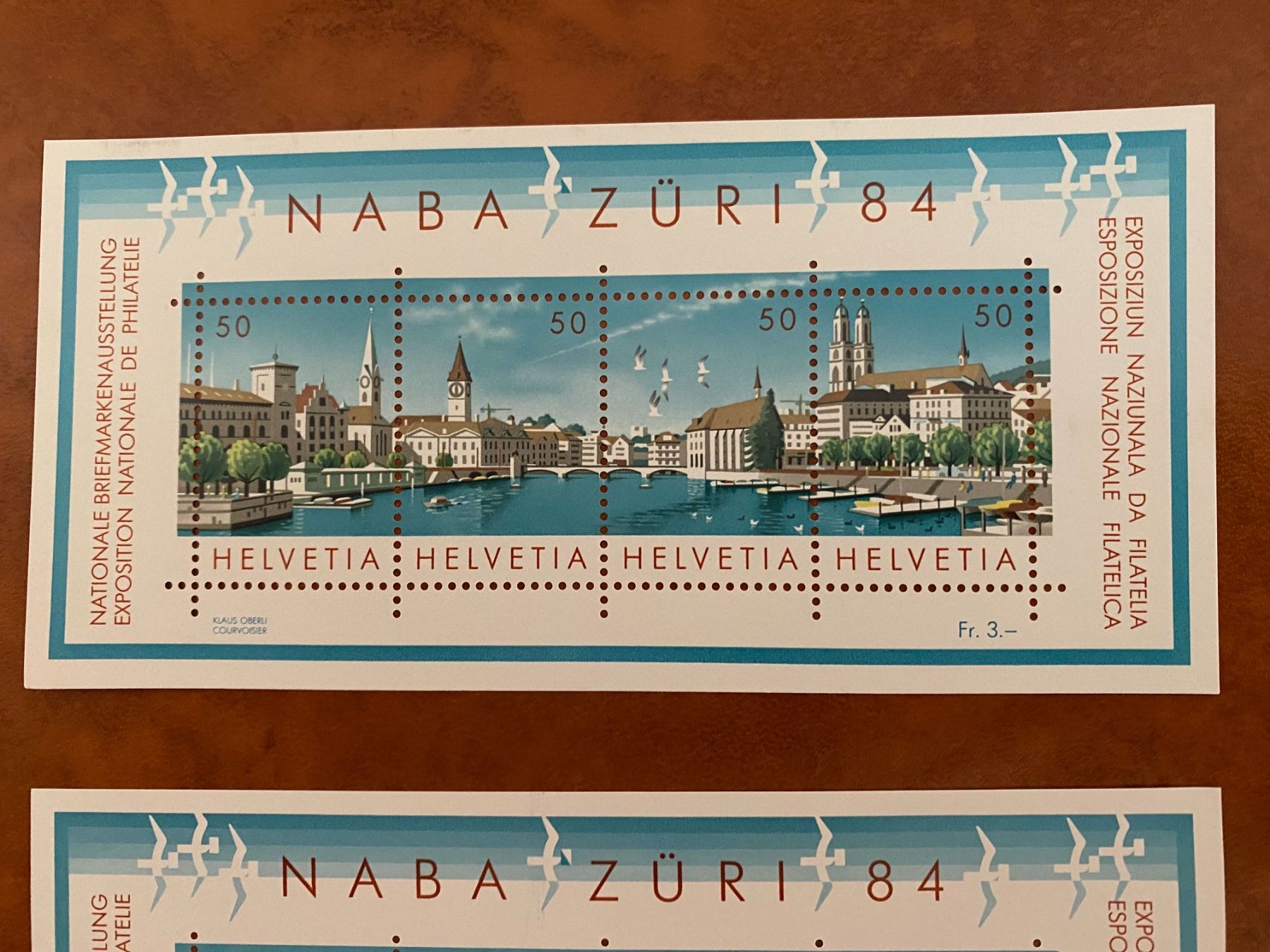Tutti i francobolli: NABA Züri 84 Briefmarken .postfrisch+gestenpelte – Usato da matten b. interlaken venduto da jfran17 3