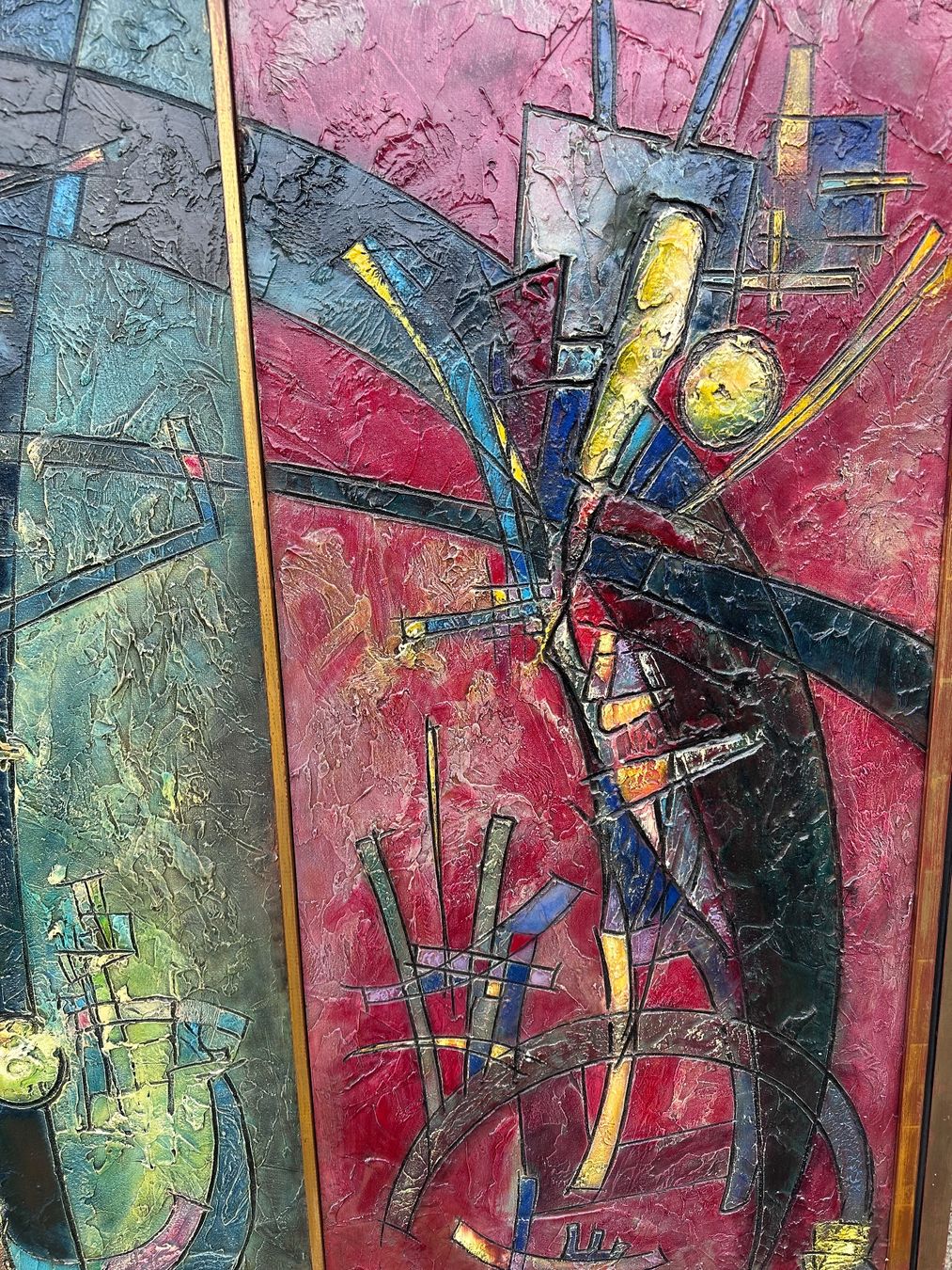 Dipinti: Mathias RUSCH (1927-2003) | Oeuvre abstraite – Usato da Gampelen venduto da theboywhoworks 3