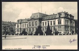 AK Neuchâtel, L'Académie, 1906