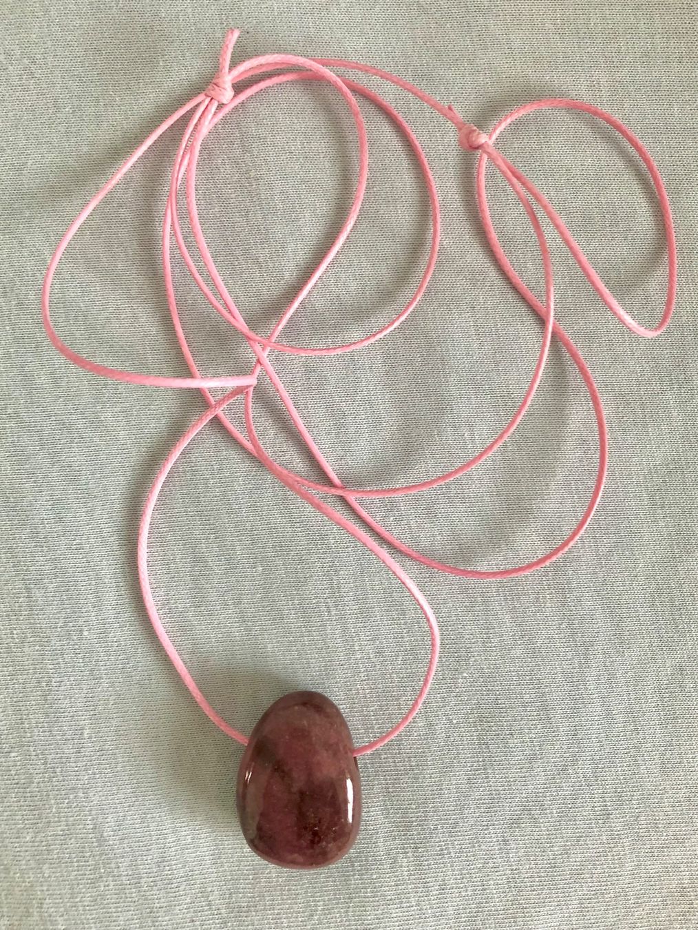 Catenine: Collier avec pierre de rhodonite – Usato da Le Crêt-p-Semsales venduto da staglione69 3