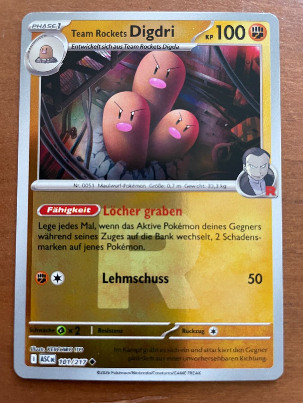Pokémon Carte collezionabili: Pokemon Team Rockets Digdri Reverse (Versand gratis) – Nuovo (secondo la descrizione) da Chur venduto da Angerson