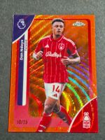 Dan Ndoye /25 Orange Wave Topps Chrome Premier League 25-26