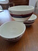 Set di 3 ciotole vintage dipinte a mano.