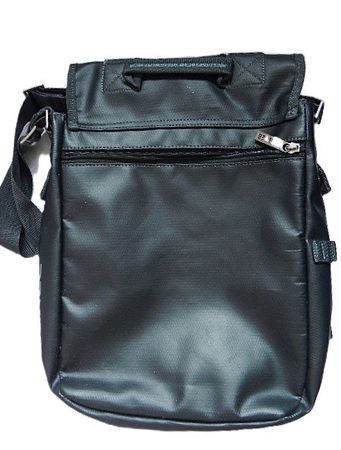 BREE geräumige Messenger Umhängetasche schwarz H31cm B25cm