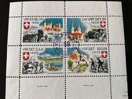 Soldatenmarke Vpf Det Kp 19 20 4erBlock gestempelt