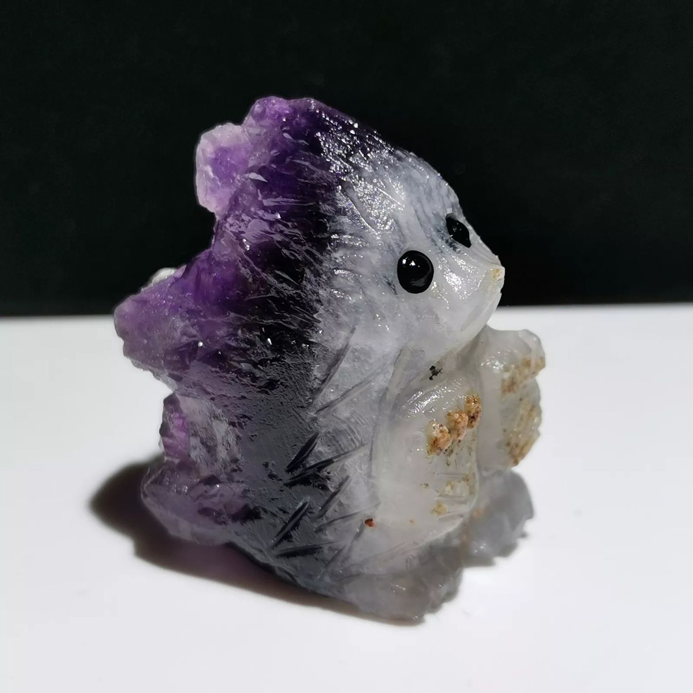 Pietre preziose: Mini Amethyst Igel Figur Statue Hérisson Améthyste – Nuovo (secondo la descrizione) da Prilly venduto da ilyria73 4