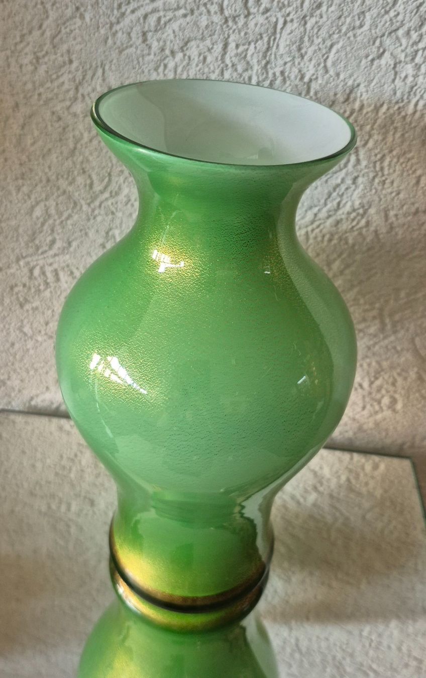 Murano Vase & Récipients: Schöne Murano Vase mit echtem Goldstaub – D'occasion à Genève par antade 2