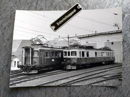 VHB Triebwagen vor dem Depot - Burgdorf, 1971 - Foto-AK