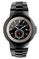 ⌚Montre BRUVIK pour homme black auto céramique