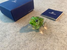 Swarovski Grenouille en cristal vert, avec boîte d’origine