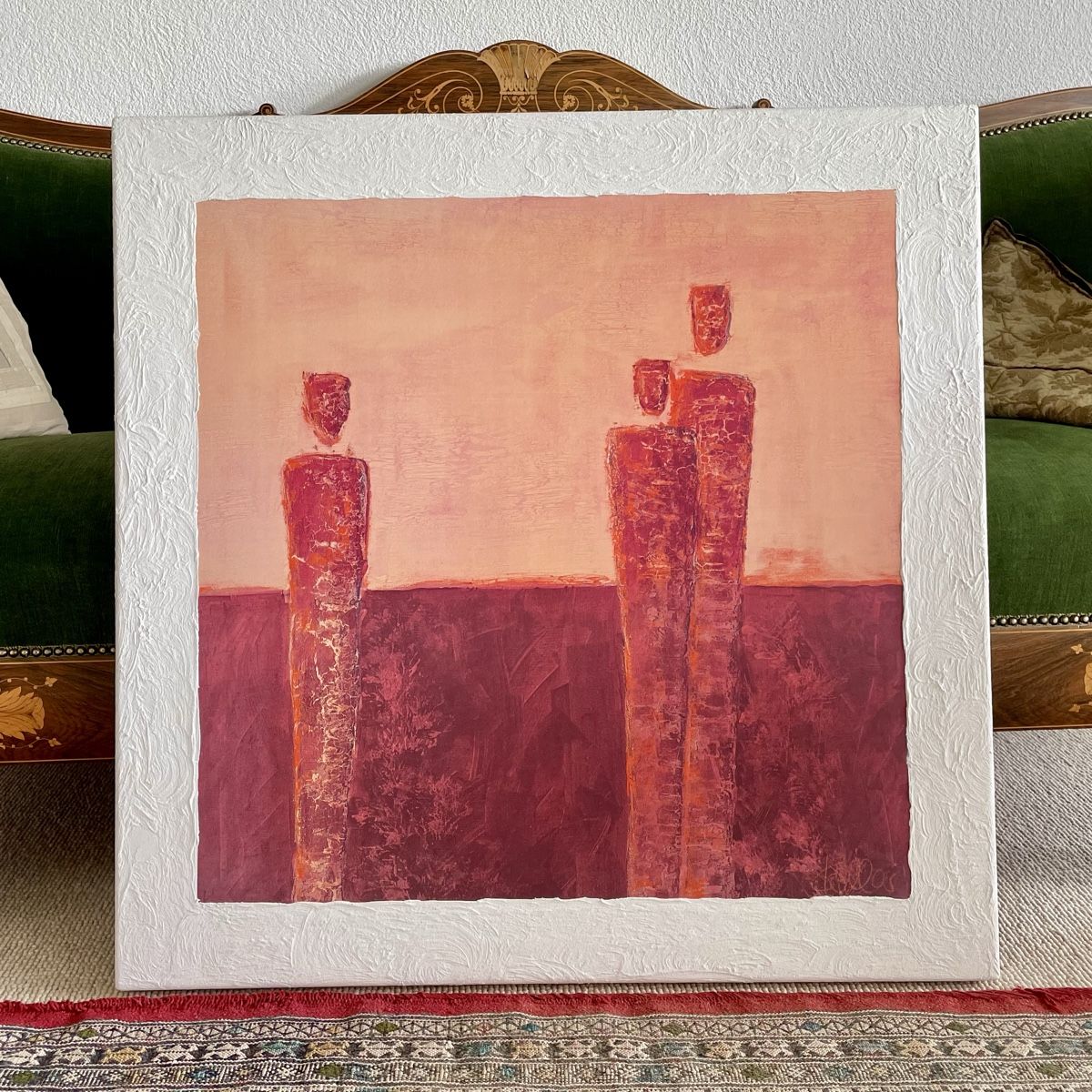 Gemälde: Abstract print from Ines Kollar on wooden frame – Gebraucht aus Küsnacht ZH von Zubli