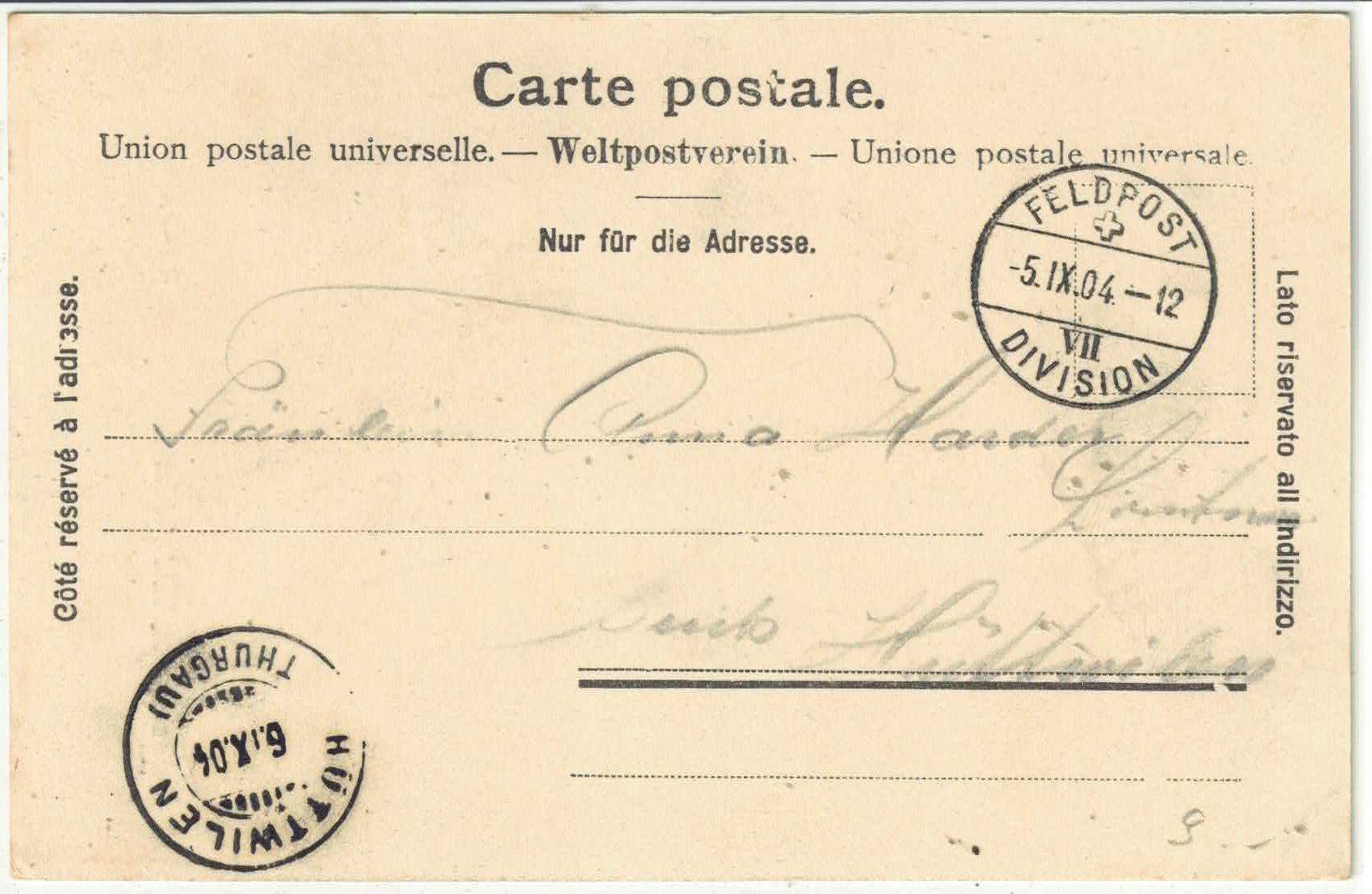 Cartoline postali: Gruss aus Weinfelden - Kath. Kirche – Usato da Ettingen venduto da Kartenplanet 1