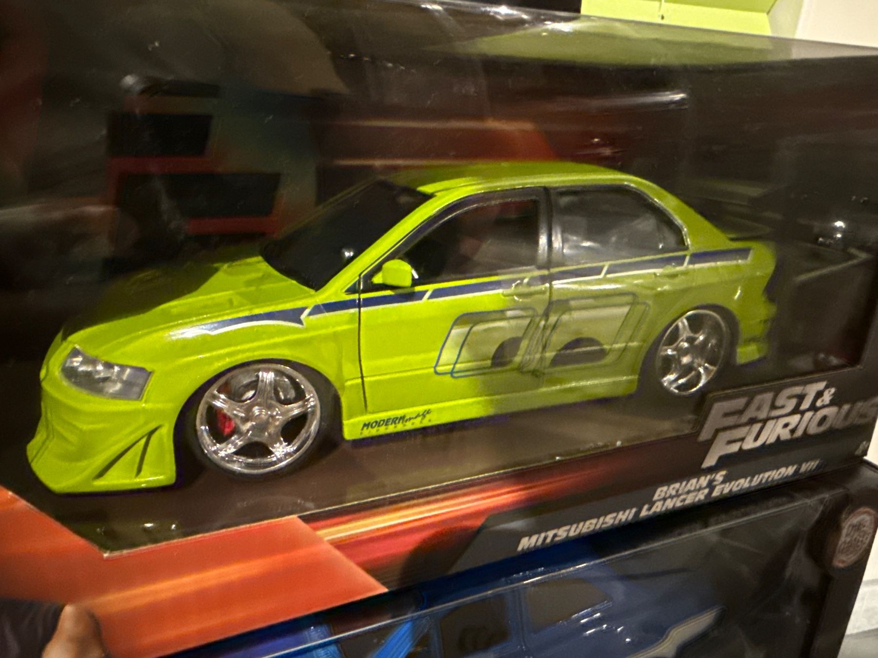Mitsubishi Modellini d'auto: Fast & Furious Brian's Mitsubishi Lancer Evolution VII – Nuovo e nell'imballaggio originale da Basel venduto da Zomeg 3