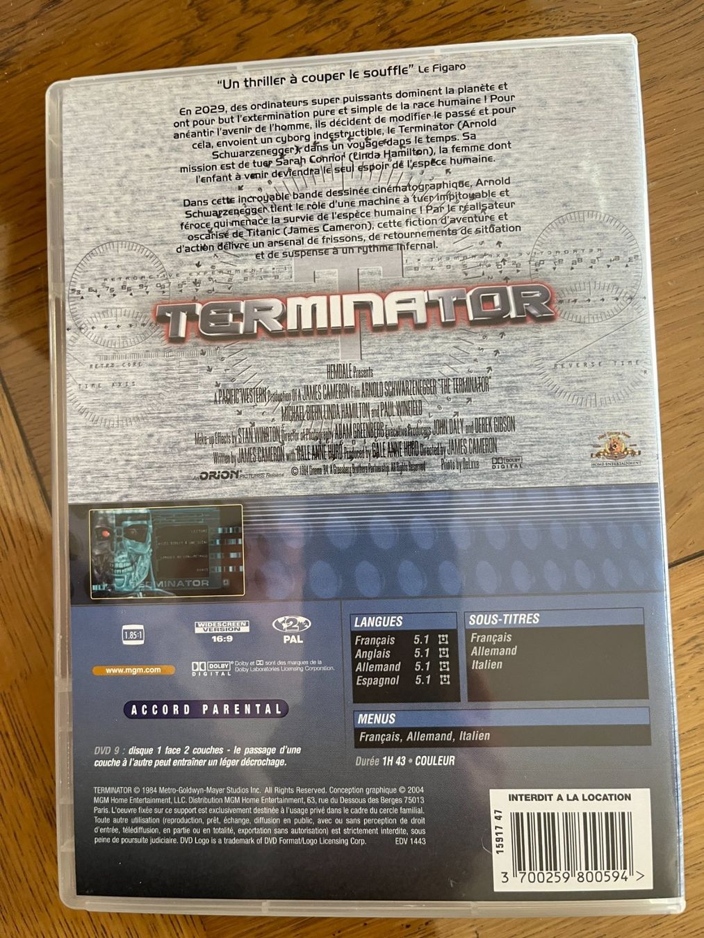 Tutti i DVDs: Terminator (DVD, 1984, James Cameron, Schwarzenegger) – Usato da Vevey venduto da zecollector 1