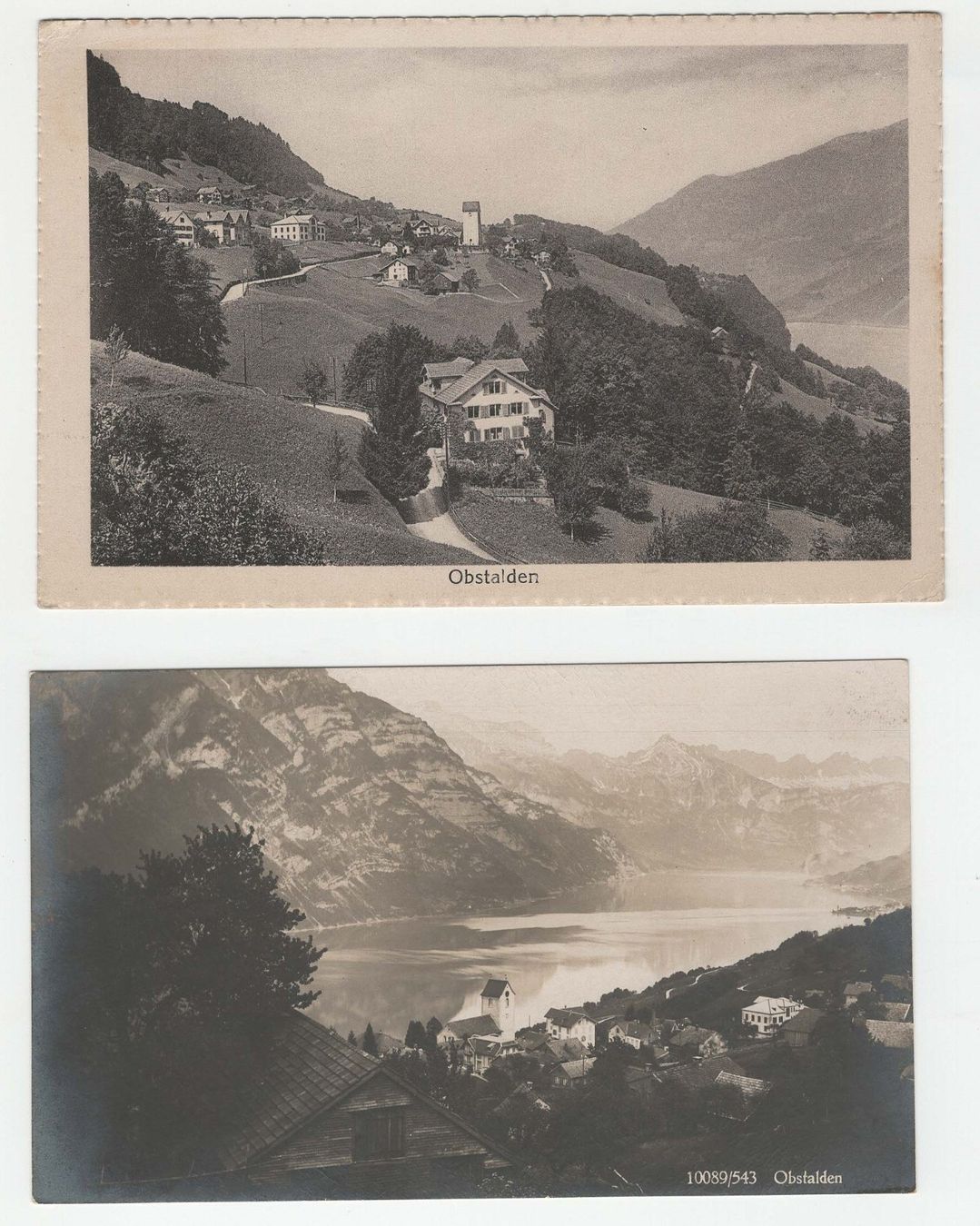 Cartoline postali: Obstalden 2 AK – Usato da Winterthur venduto da Wintiwest