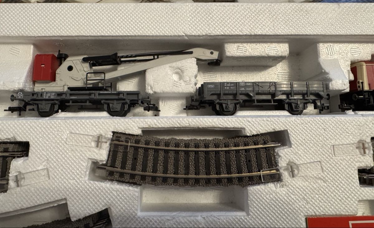 Fleischmann Modellini di ferrovie: Fleischmann 6390 Sersa Bauzug Set – Usato da Pfäffikon ZH venduto da HR89 3