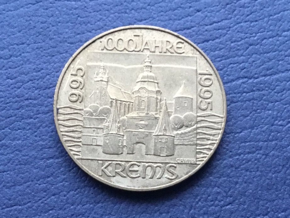 Tutti le monete: 20 Schilling 1000 Jahre  Krems 1995 – Usato da St. Margrethen SG venduto da alfapeugeot10