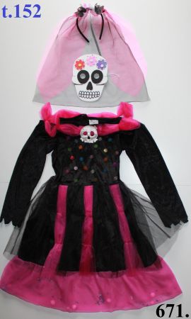 Costume squelette / Skelett t. 152