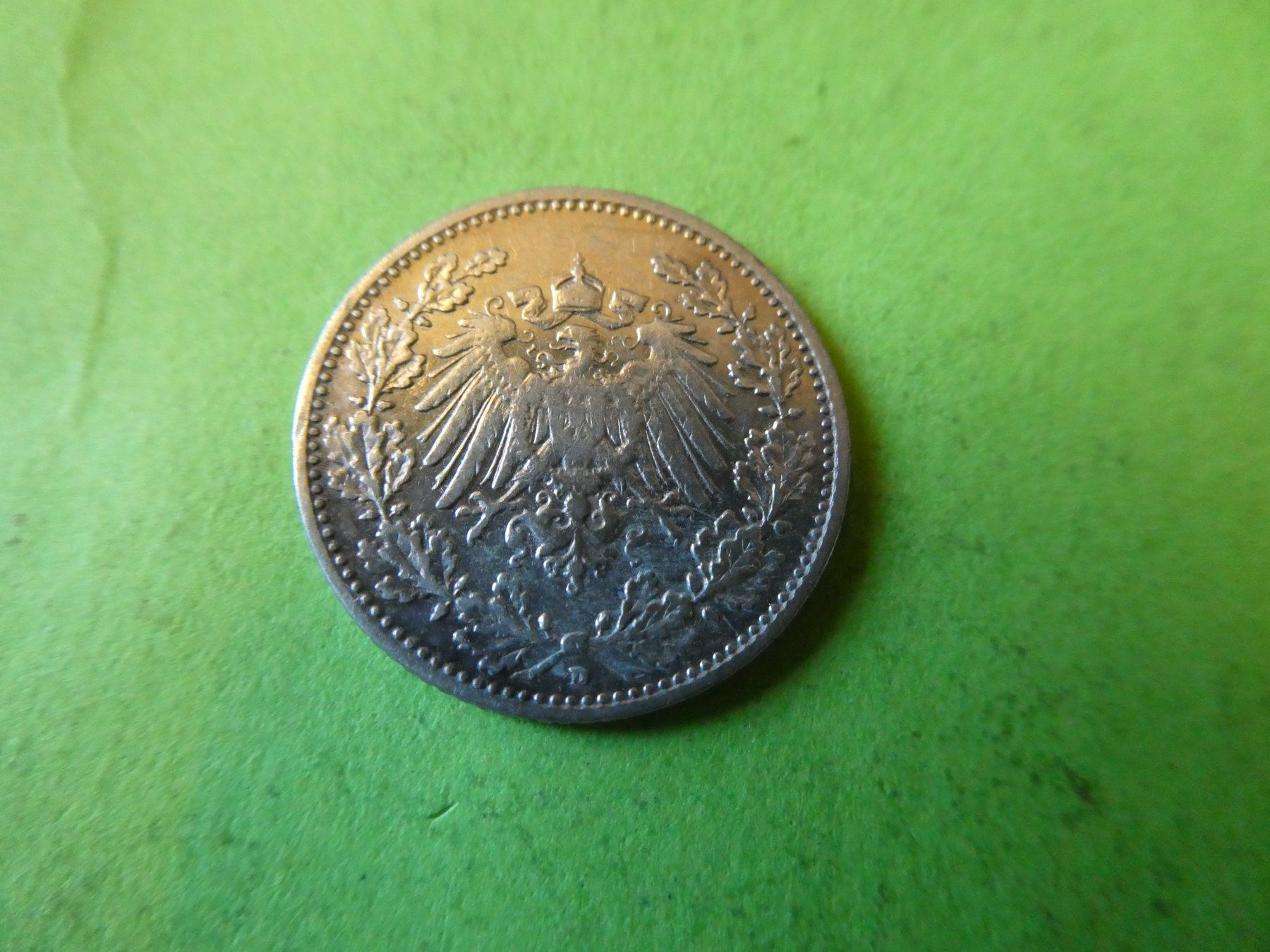 Tutti le monete: Dt. Reich 1907 D, 1/2 Silbermark – Usato da Hinterforst venduto da Rohusri 1