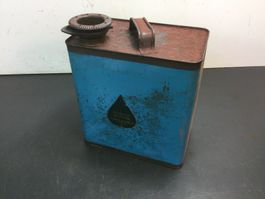 Vintage Blech Kanne Kettenoel ungereinigt
