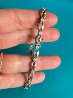 Silber Armband mit Zirkonia Steinen (18.5cm)