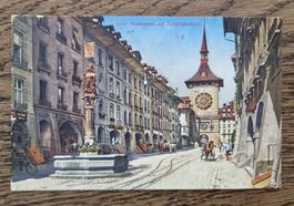 Bern, Kramgasse, 1946, St: Telefonieren sie am Nachmittag
