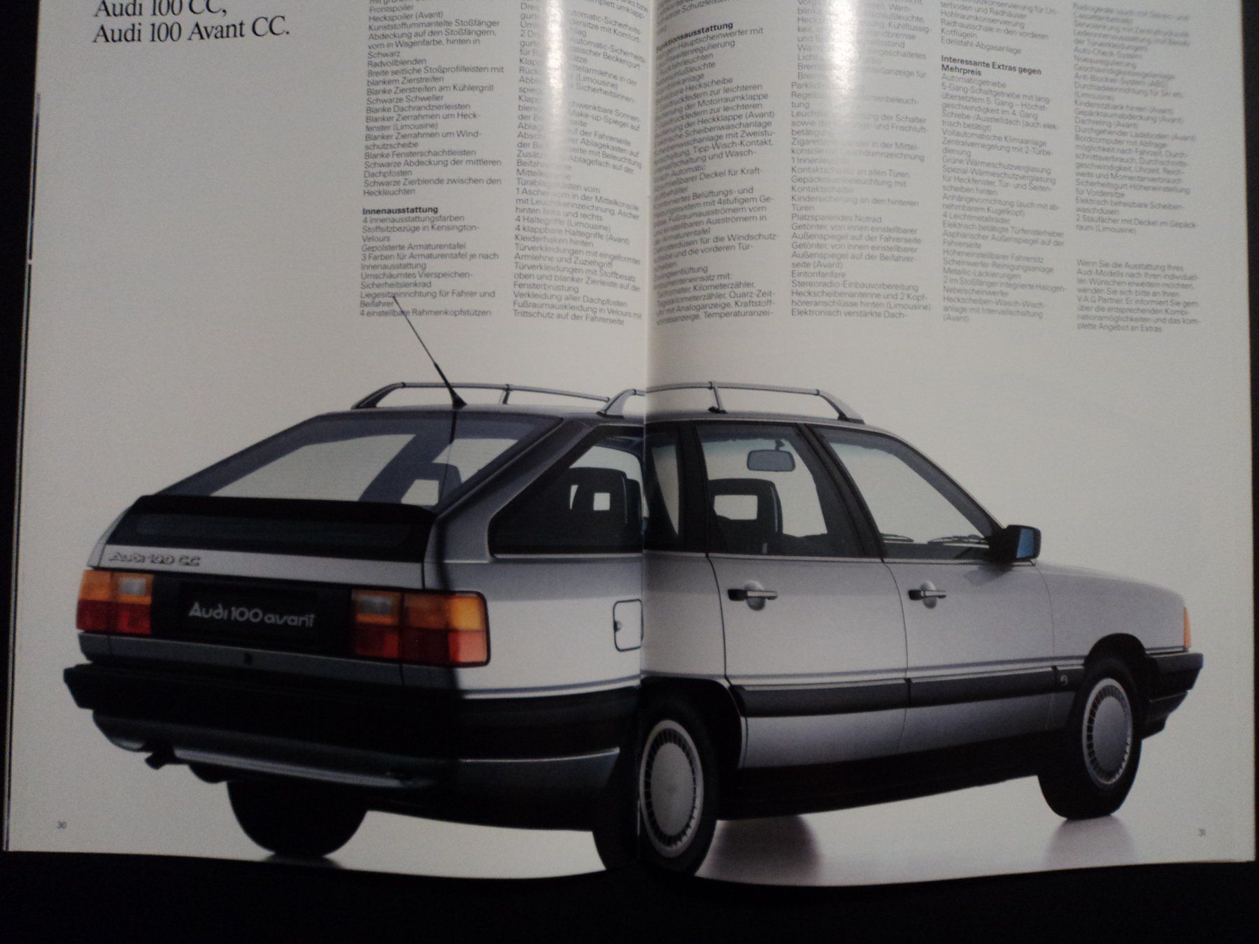 Audi Documenti: Prospekt Audi 100 / 100 Avant 1987 – Usato da Schwarzenburg venduto da modelCARama 7