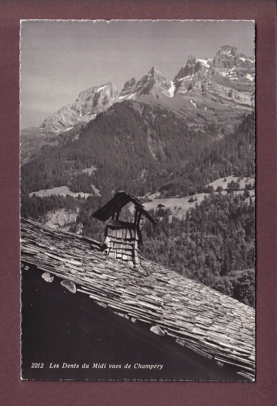 Cartoline postali: DENTS DU MIDI depuis Champéry – Usato da Pully venduto da nicecards
